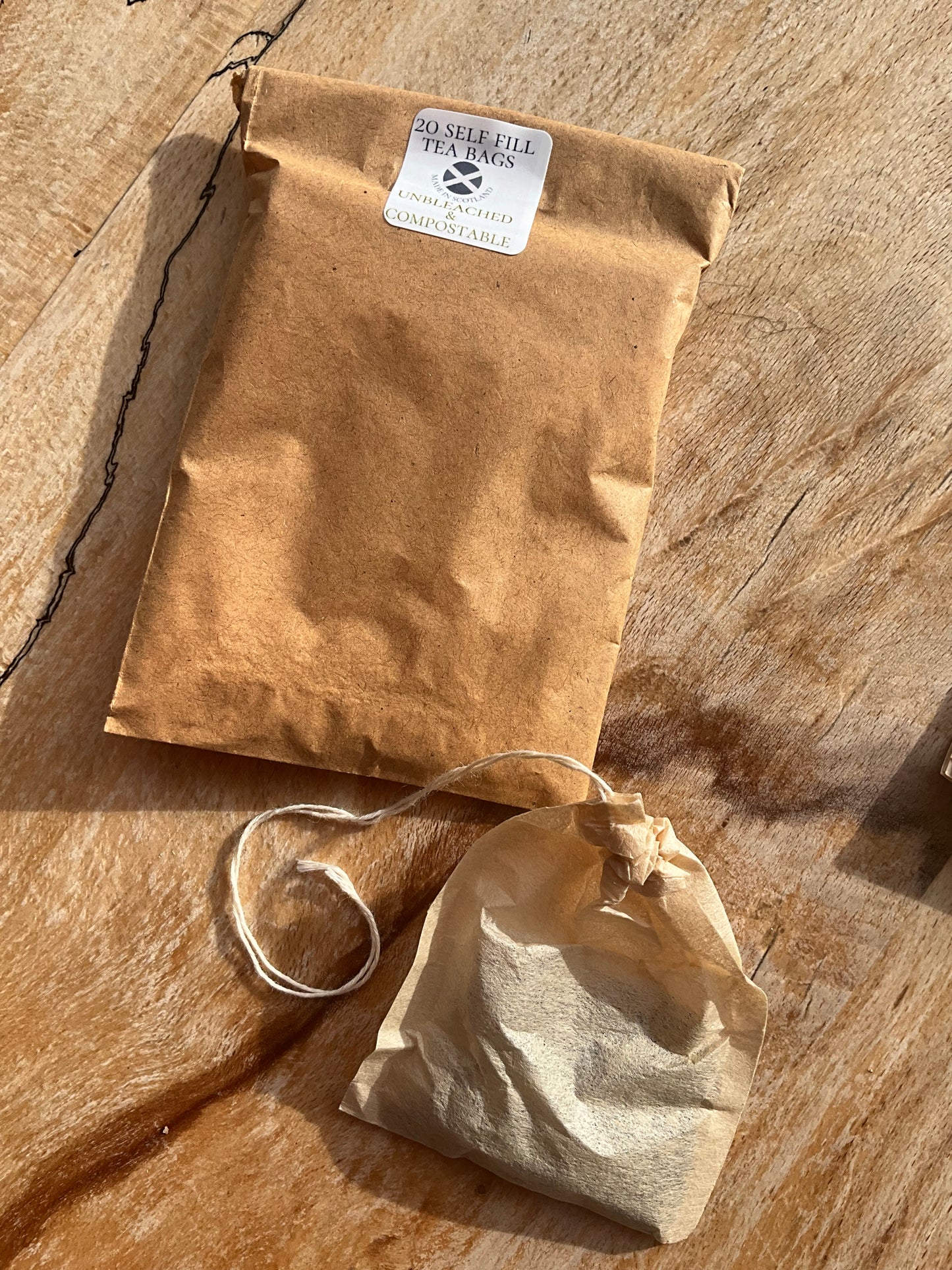 Drawstring tea filters (Compostable & unbleached)