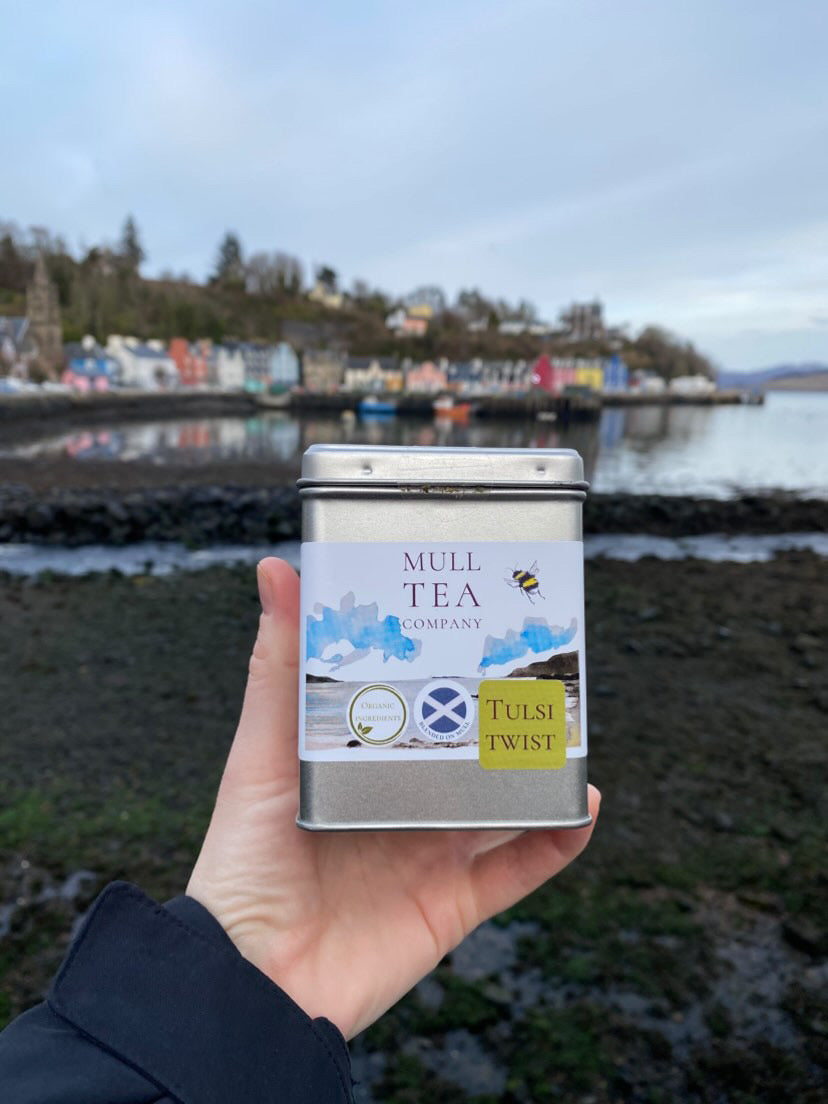 Trio of tin caddys organic tea gift set - herbal infusions