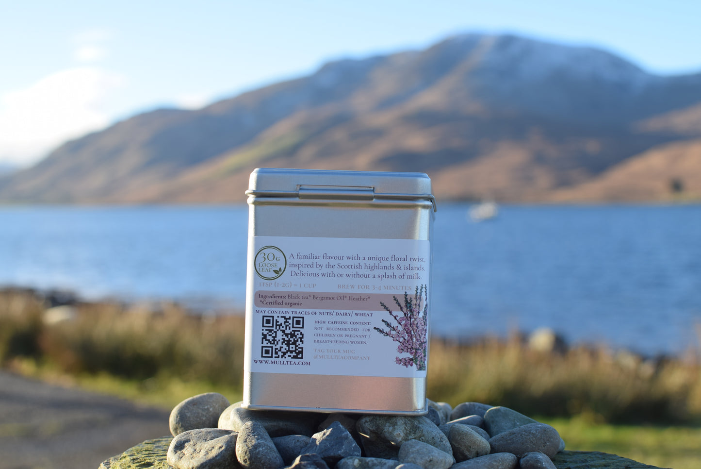 Trio of tin caddys organic tea gift set - breakfast teas
