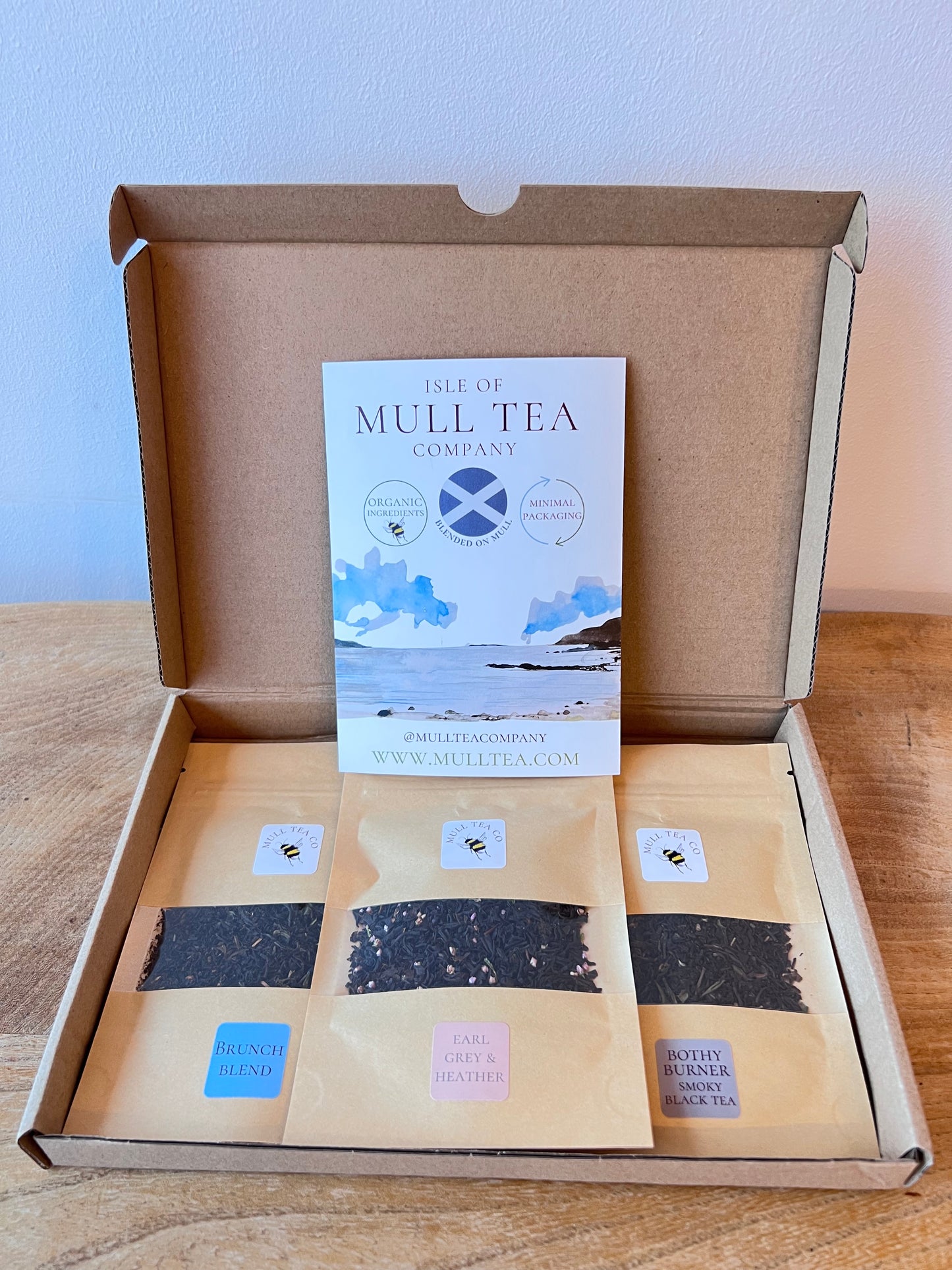 Letterbox organic tea gift set - 3 breakfast tea blends