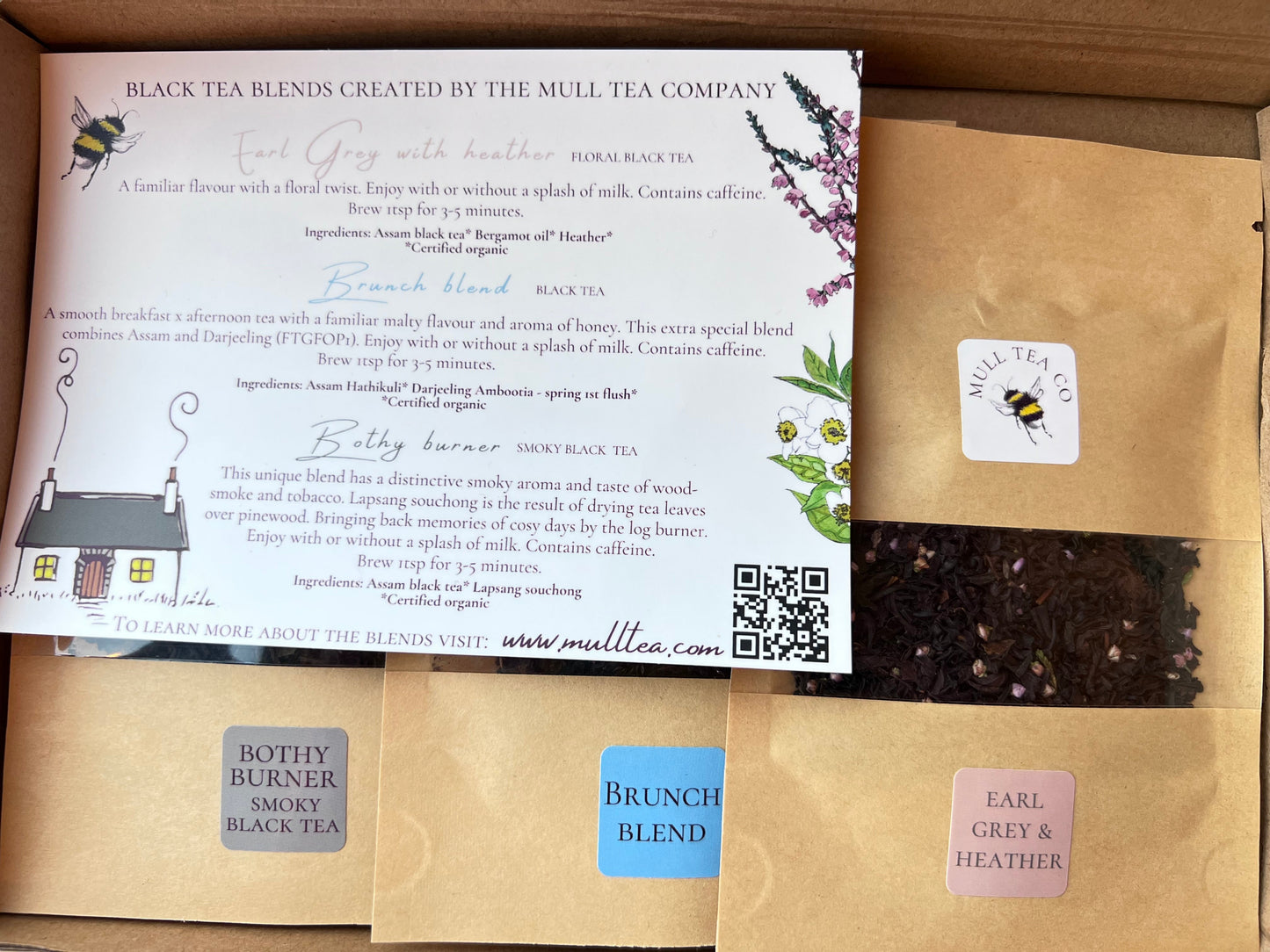 Letterbox organic tea gift set - 3 breakfast tea blends