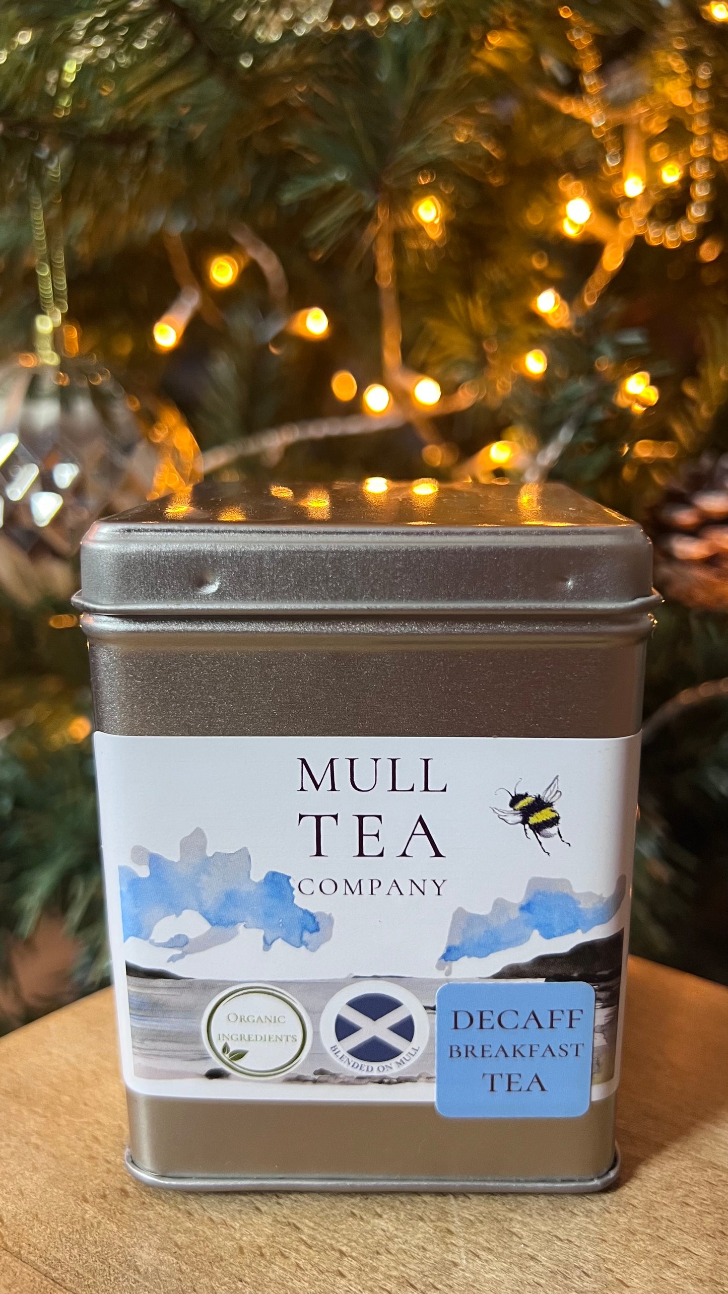 Trio of tin caddys organic tea gift set - Caffeine free