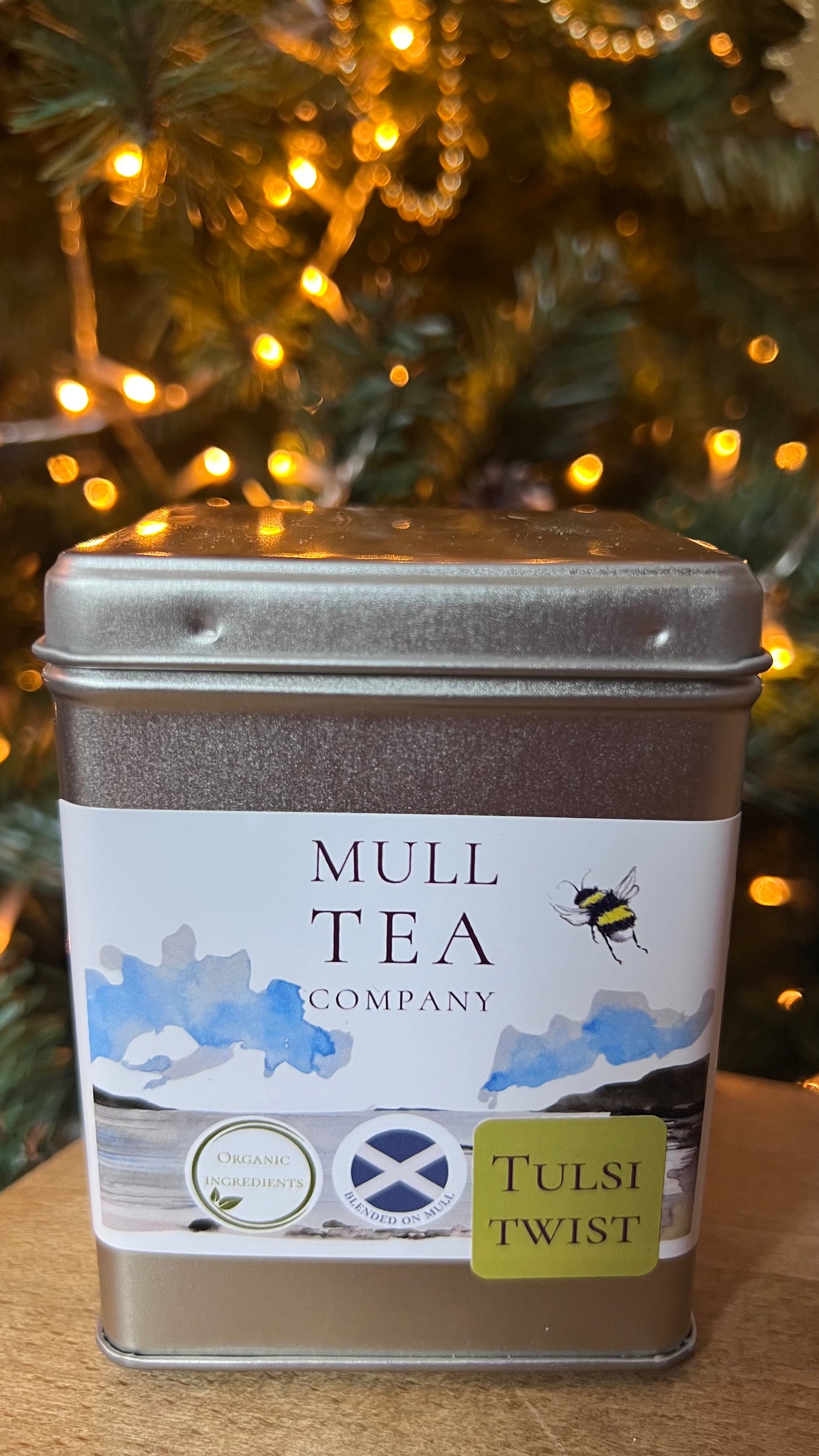 Trio of tin caddys organic tea gift set - Caffeine free