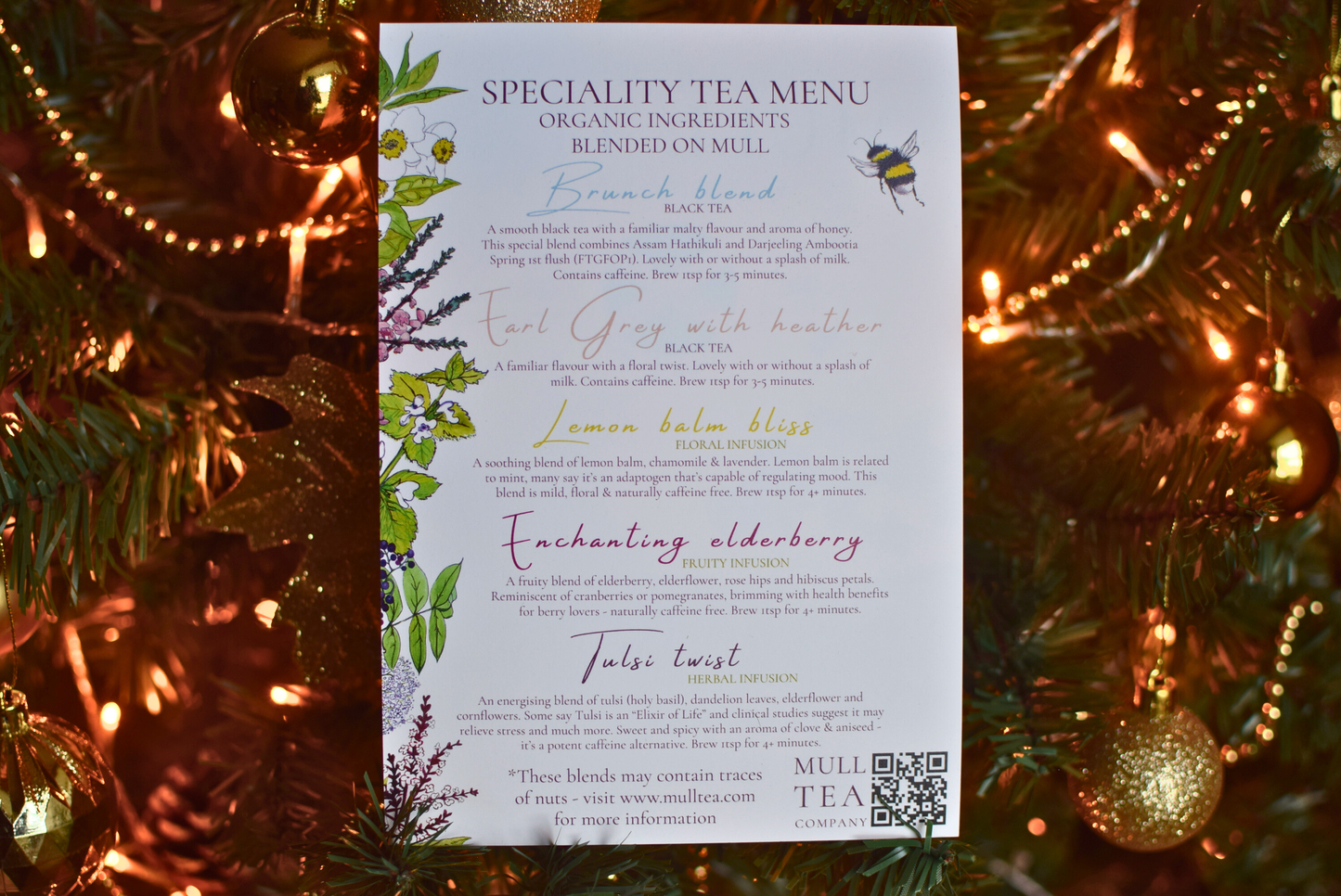 Letterbox organic tea gift set - 5 signature blends