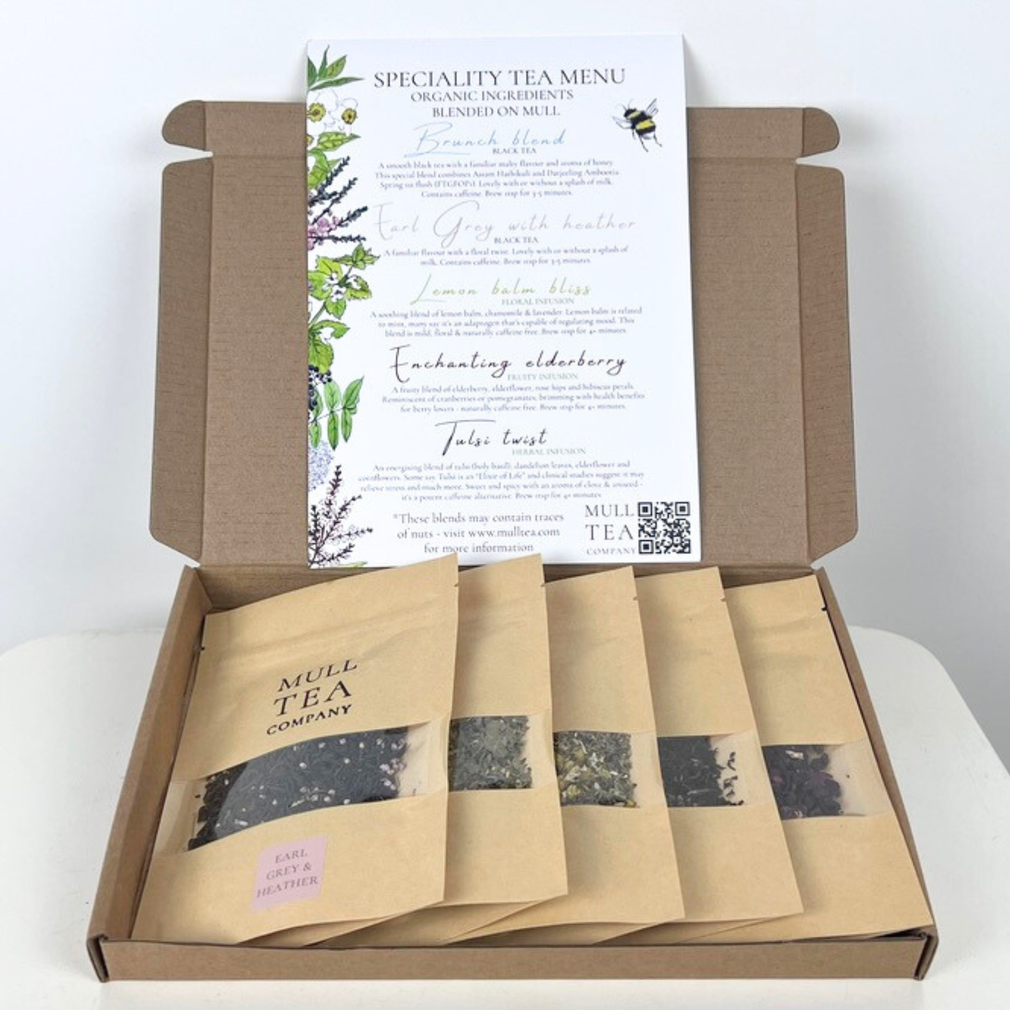 Letterbox organic tea gift set - 5 signature blends